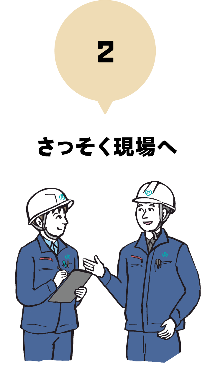 2. さっそく現場へ